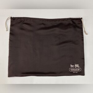 COACH Satin Brown Dust Bag Drawstring 23x19
